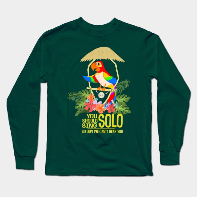 Tiki Room Sing Solo Long Sleeve T-Shirt by Radical Rad